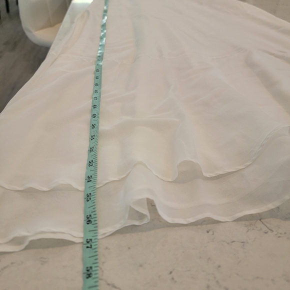 La Perla Ballet blanc fairy gown voile string tie strap silk ivory white size M - Picture 8 of 16